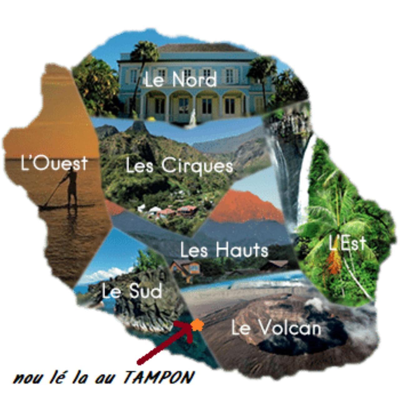 Kaz Mado - Meuble De Tourisme Classe 3 Etoiles Le Tampon Eksteriør billede